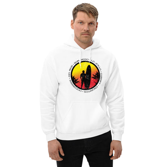 Cool San Diego County California Surf Fan Surfing Lover Beach Unisex Hoodie Top Sweatshirt