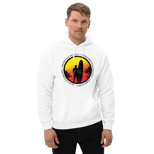 Cool Orange County California Surf Fan Surfing Lover Beach Unisex Hoodie Top Sweatshirt