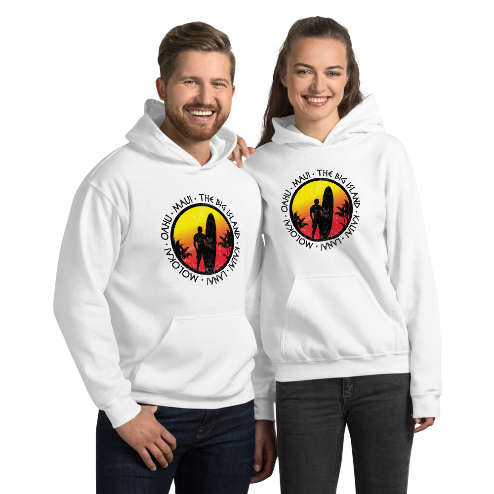 Cool Hawaii Surf Fan Surfing Lover Beach Unisex Hoodie Top Sweatshirt