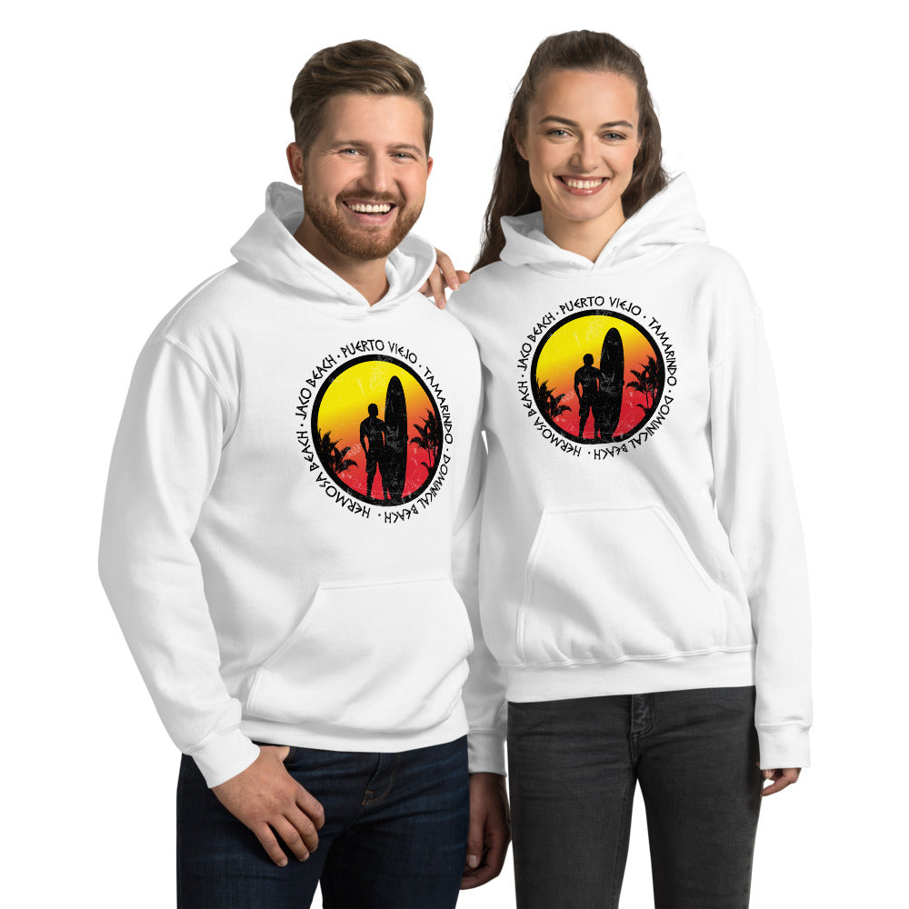 Cool Costa Rica Surf Fan Surfing Lover Beach Unisex Hoodie Top Sweatshirt