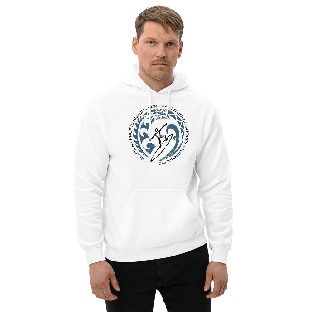 Cool San Diego California Surf Surfing Fan Unisex Hoodie Top Sweatshirt