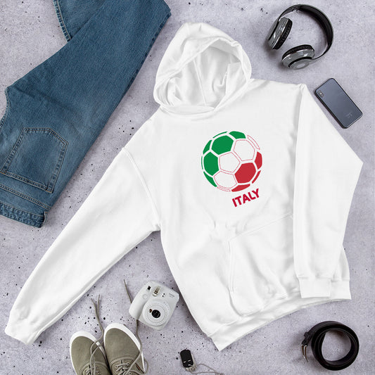 Italy National Soccer Team Football Pride Country Flag Unisex Hoodie Top Sweatshirt