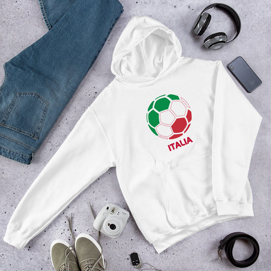 Italia National Soccer Team Football Pride Country Flag Unisex Hoodie Top Sweatshirt