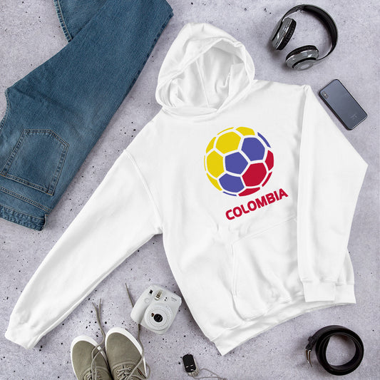 Colombia National Soccer Team Football Pride Country Flag Unisex Hoodie Top Sweatshirt