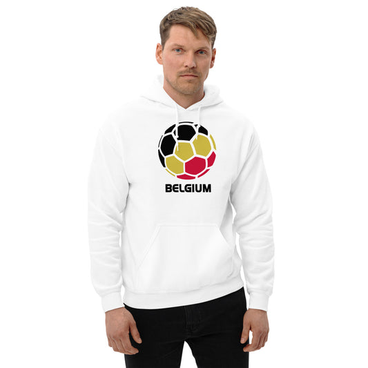 Belgium National Soccer Team Football Pride Country Flag Unisex Hoodie Top Sweatshirt