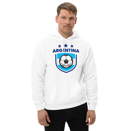 Retro Argentina Soccer Team Football Fan Country Argentinian Flag Unisex Hoodie Top Sweatshirt