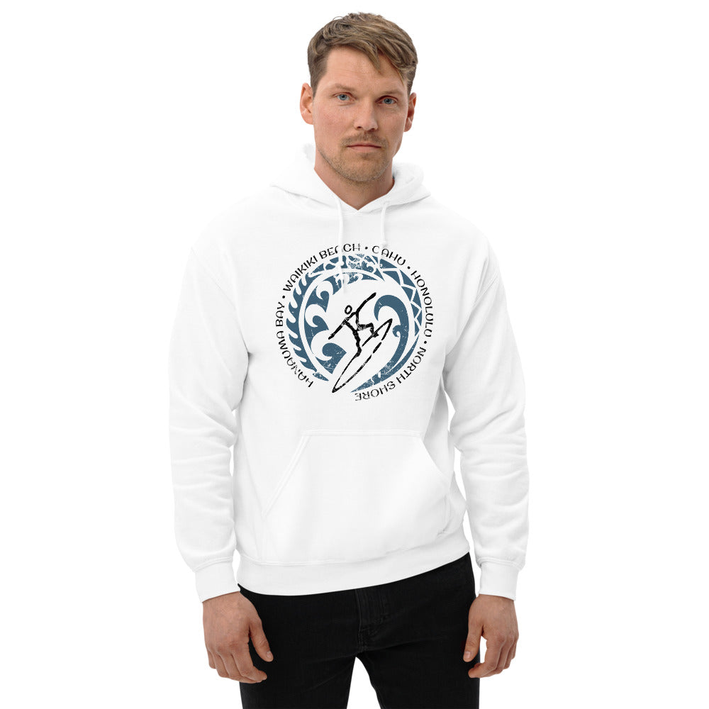 Cool Oahu Hawaii Surf Surfing Fan Unisex Hoodie Top Sweatshirt