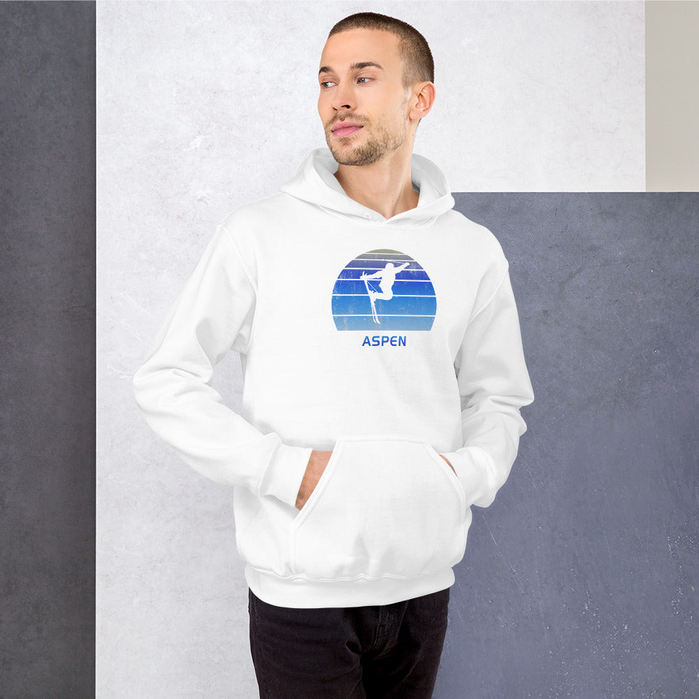 Retro Aspen Colorado Skiing Fan Unisex Hoodie Top Sweatshirt