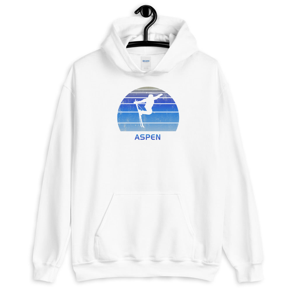 Retro Aspen Colorado Skiing Fan Unisex Hoodie Top Sweatshirt