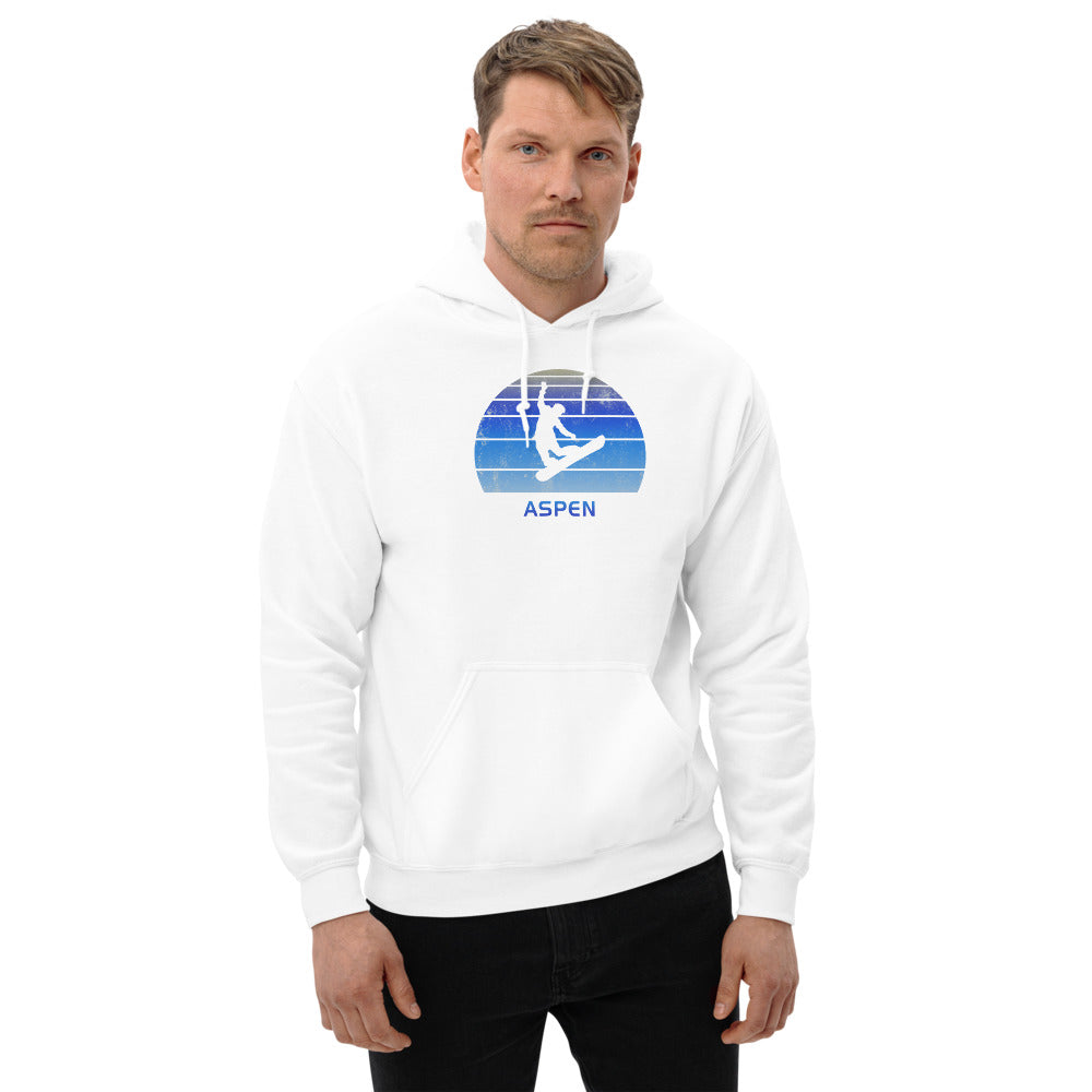 Retro Aspen Colorado Snowboarding Fan Unisex Hoodie Top Sweatshirt