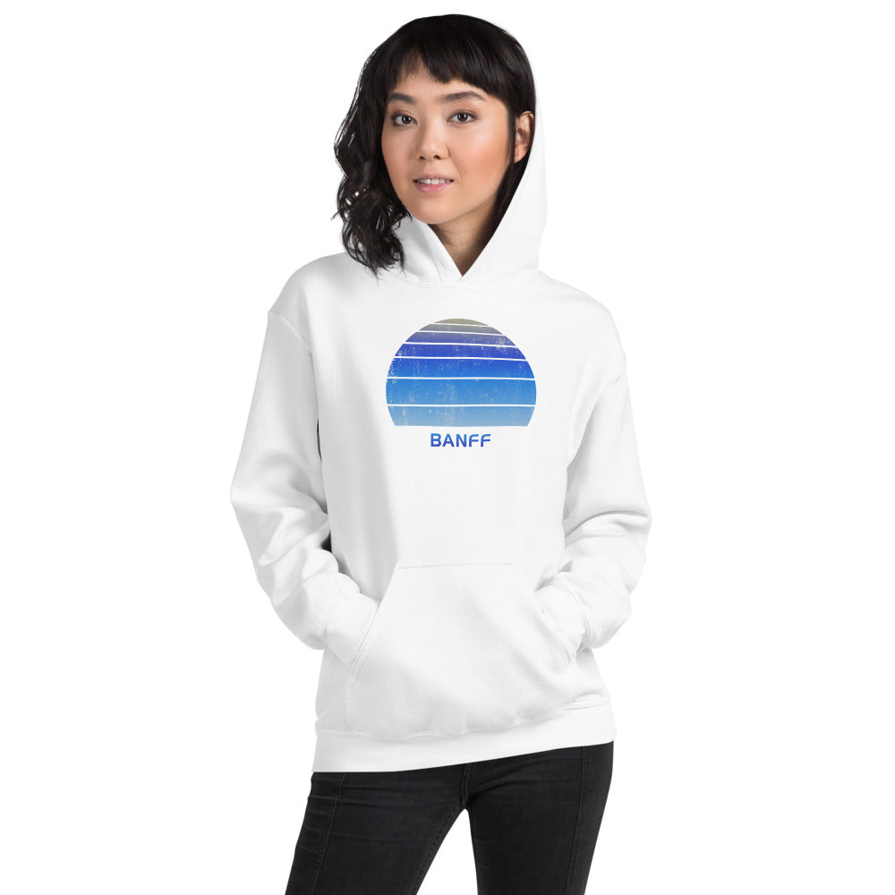 Retro Banff Canada Ski Skiing Fan Unisex Hoodie Top Sweatshirt