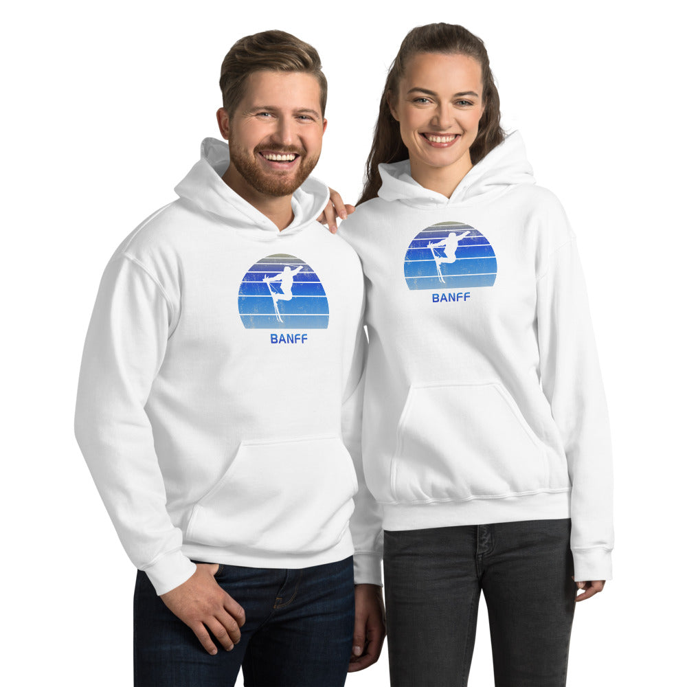 Retro Banff Canada Skiing Fan Unisex Hoodie Top Sweatshirt