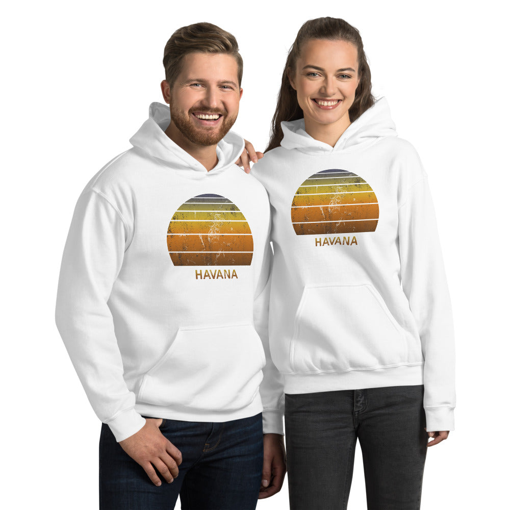 Retro Havana Cuba  Beach Vacation Souvenir Unisex Hoodie Top Sweatshirt