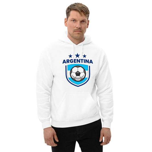 Retro Argentina Soccer Team Football Fan Country Argentinian Flag Unisex Hoodie Top Sweatshirt