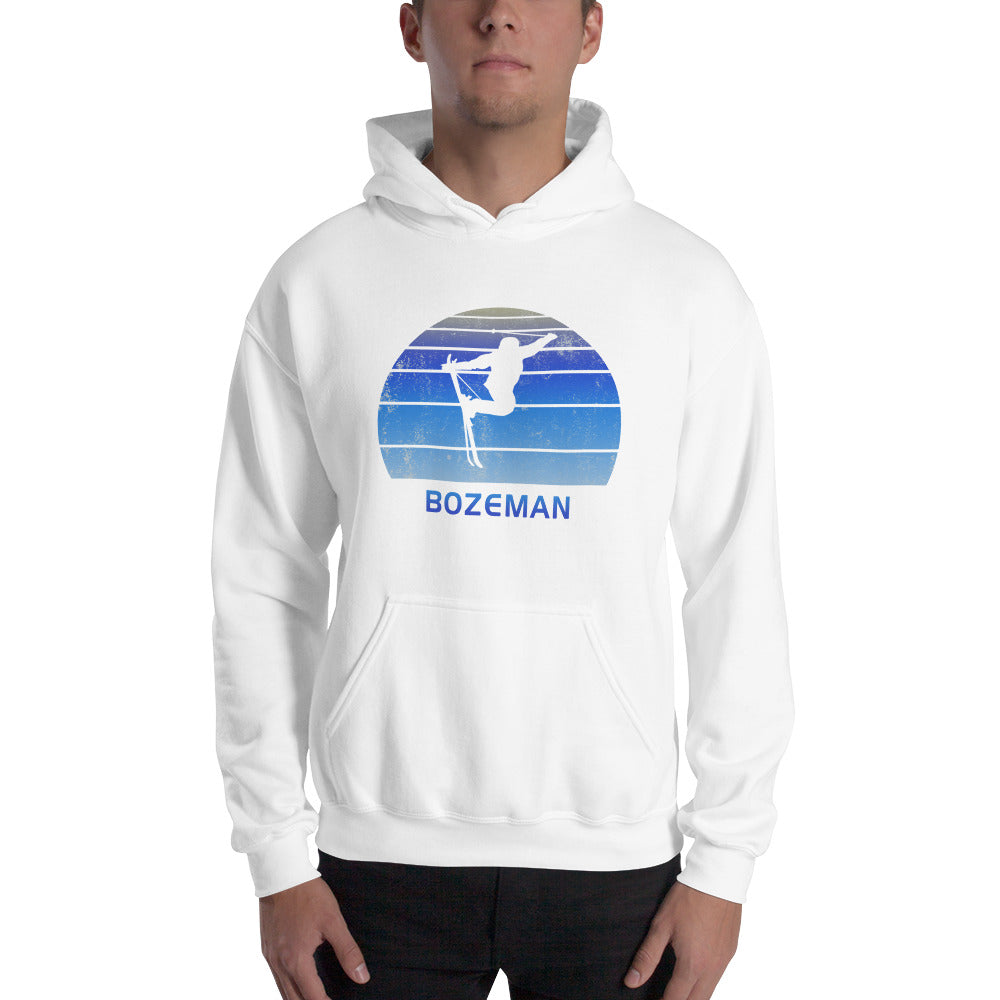 Retro Bozeman Montana Skiing Fan Unisex Hoodie Top Sweatshirt