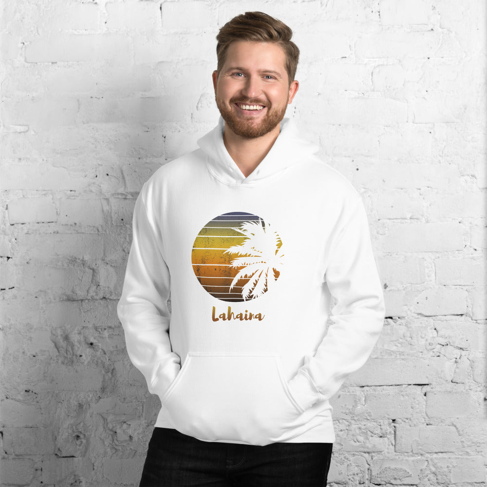 Retro Lahaina Maui Hawaii Hawaiian Beach Vacation Souvenir Unisex Hoodie Top Sweatshirt