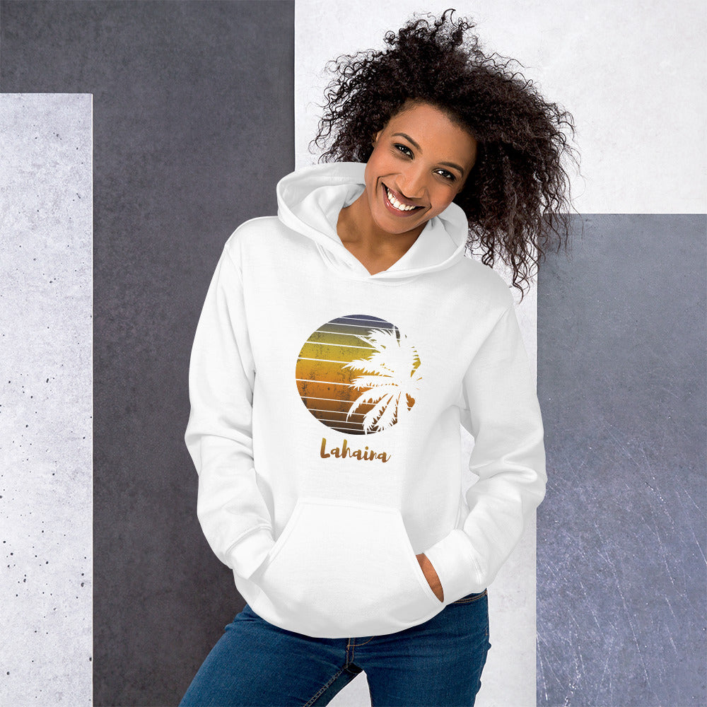 Retro Lahaina Maui Hawaii Hawaiian Beach Vacation Souvenir Unisex Hoodie Top Sweatshirt