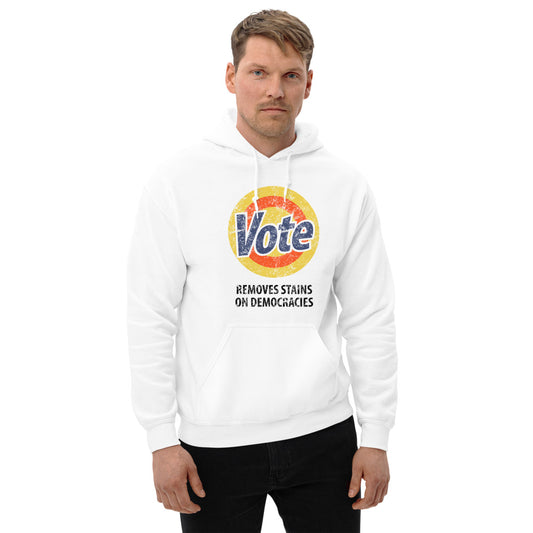 Vote Parody Political Democrats Funny Joke Anti Trump Unisex Hoodie Top Sweatshirt