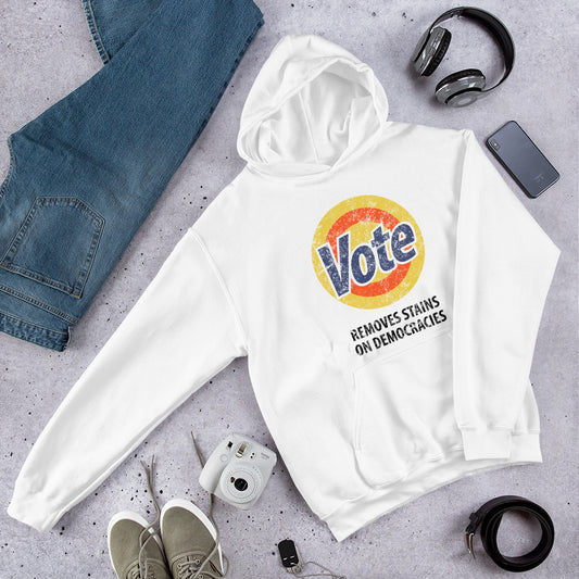 Vote Parody Political Democrats Funny Joke Anti Trump Unisex Hoodie Top Sweatshirt