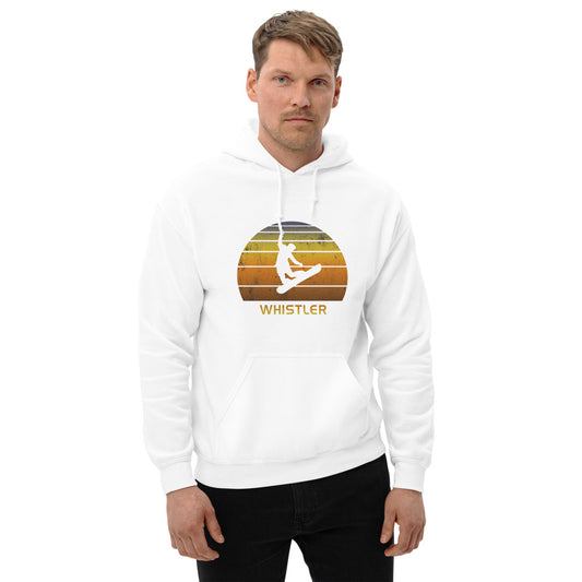 Retro Whistler Canada Snowboarding Fan Unisex Hoodie Top Sweatshirt