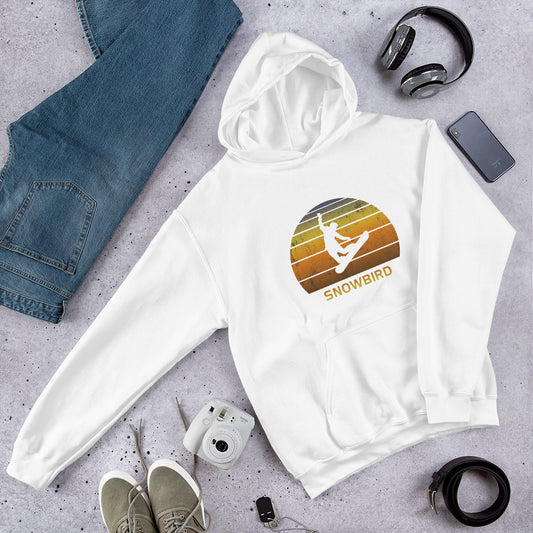 Retro Snowbird Utah Snowboarding Fan Unisex Hoodie Top Sweatshirt