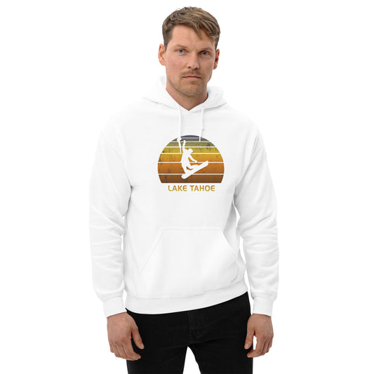 Retro Lake Tahoe California Snowboarding Fan Unisex Hoodie Top Sweatshirt