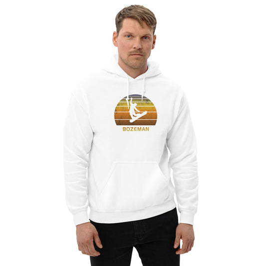 Retro Bozeman Montana Snowboarding Fan Unisex Hoodie Top Sweatshirt