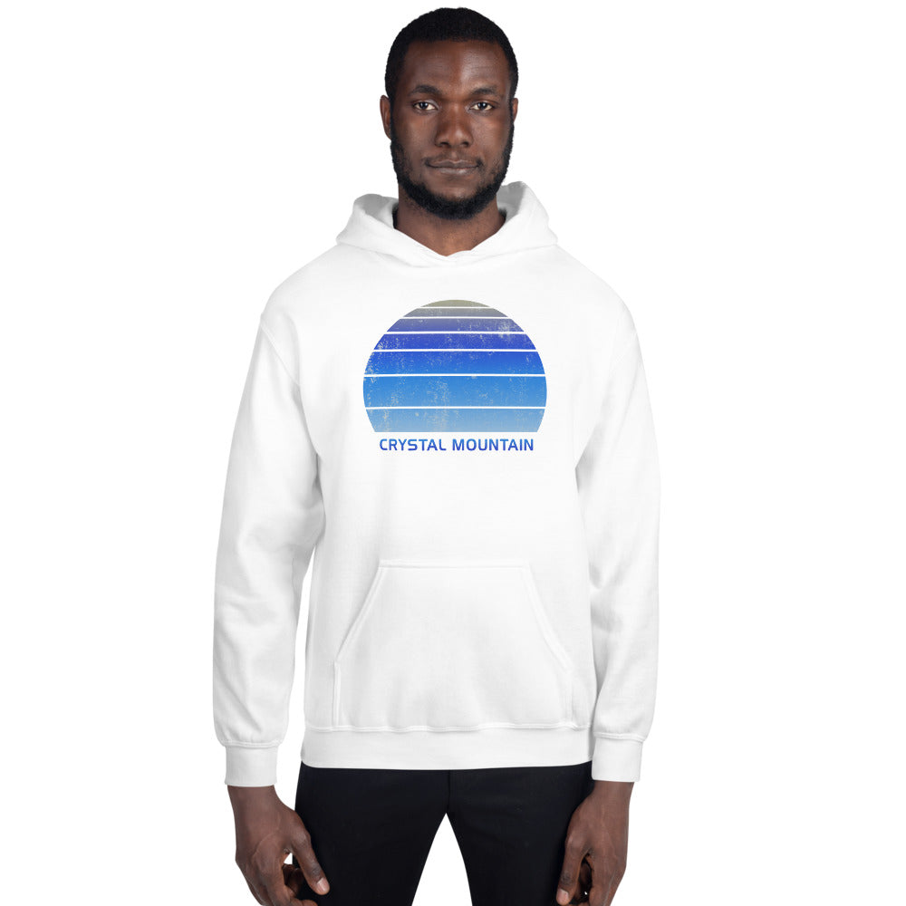 Retro Crystal Mountain Skiing Fan Unisex Hoodie Top Sweatshirt