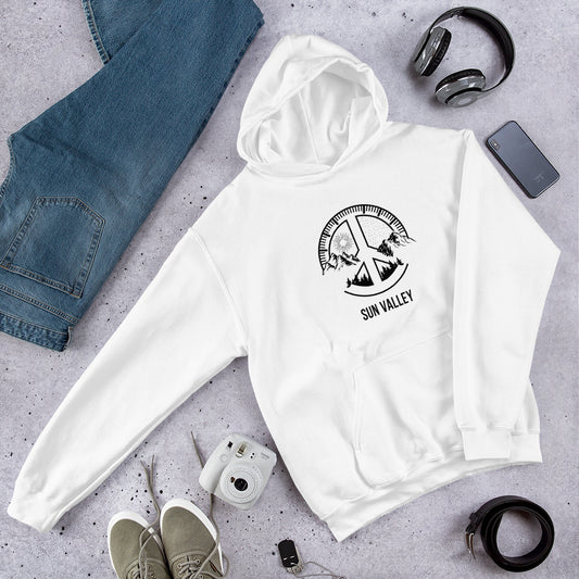 Cool Sun Valley Idaho Outdoors Fan Nature Lover Ski Unisex Hoodie Top Sweatshirt