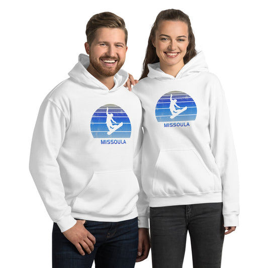 Retro Missoula Montana Snowboarding Fan Unisex Hoodie Top Sweatshirt