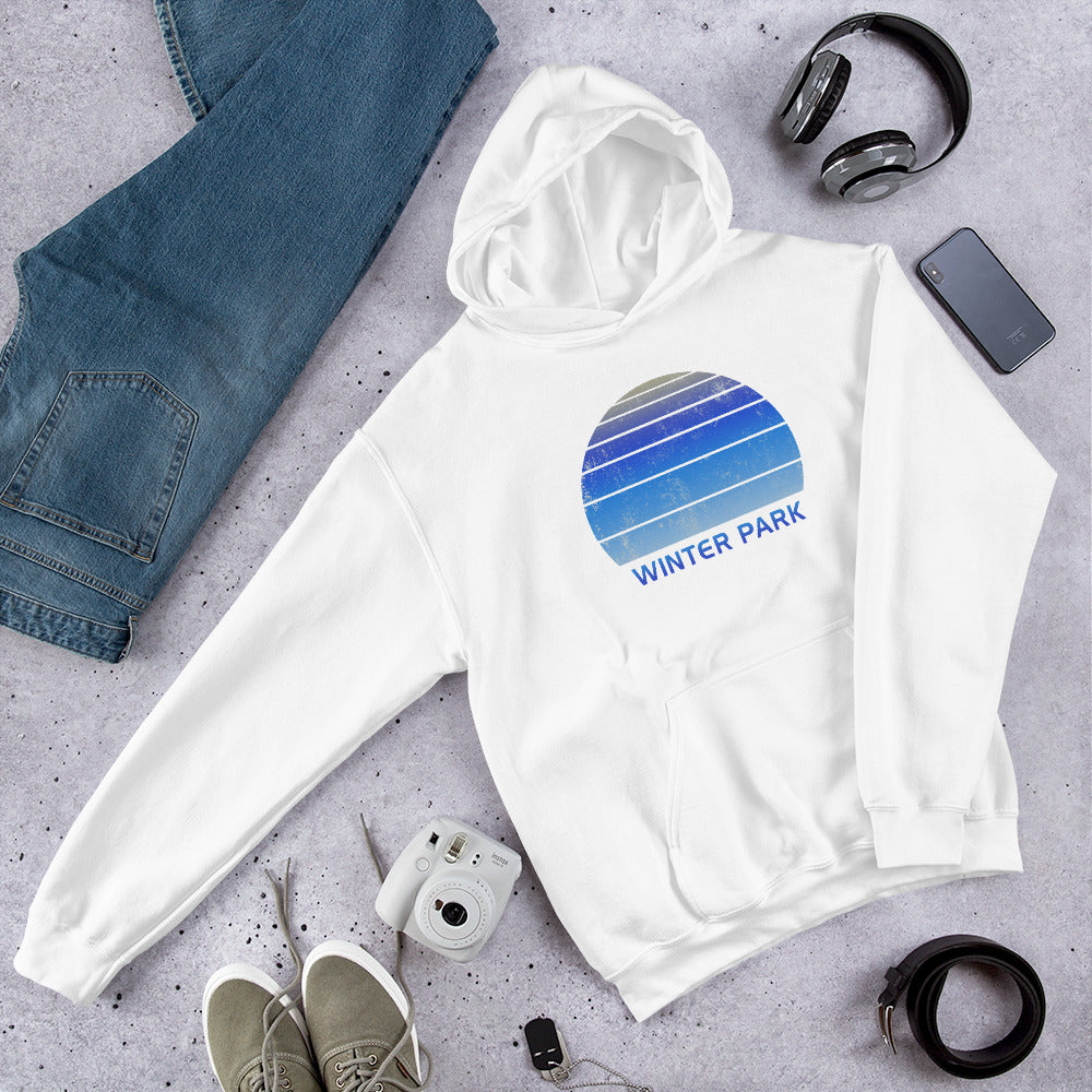Retro Winter Park Colorado Ski Skiing Fan Unisex Hoodie Top Sweatshirt