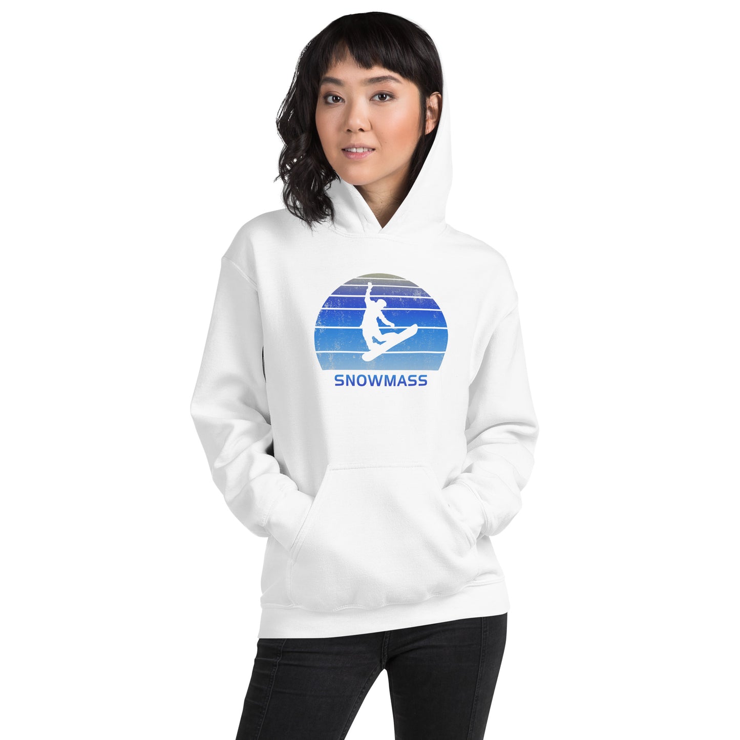 Retro Snowmass Colorado Snowboarding Fan Unisex Hoodie Top Sweatshirt