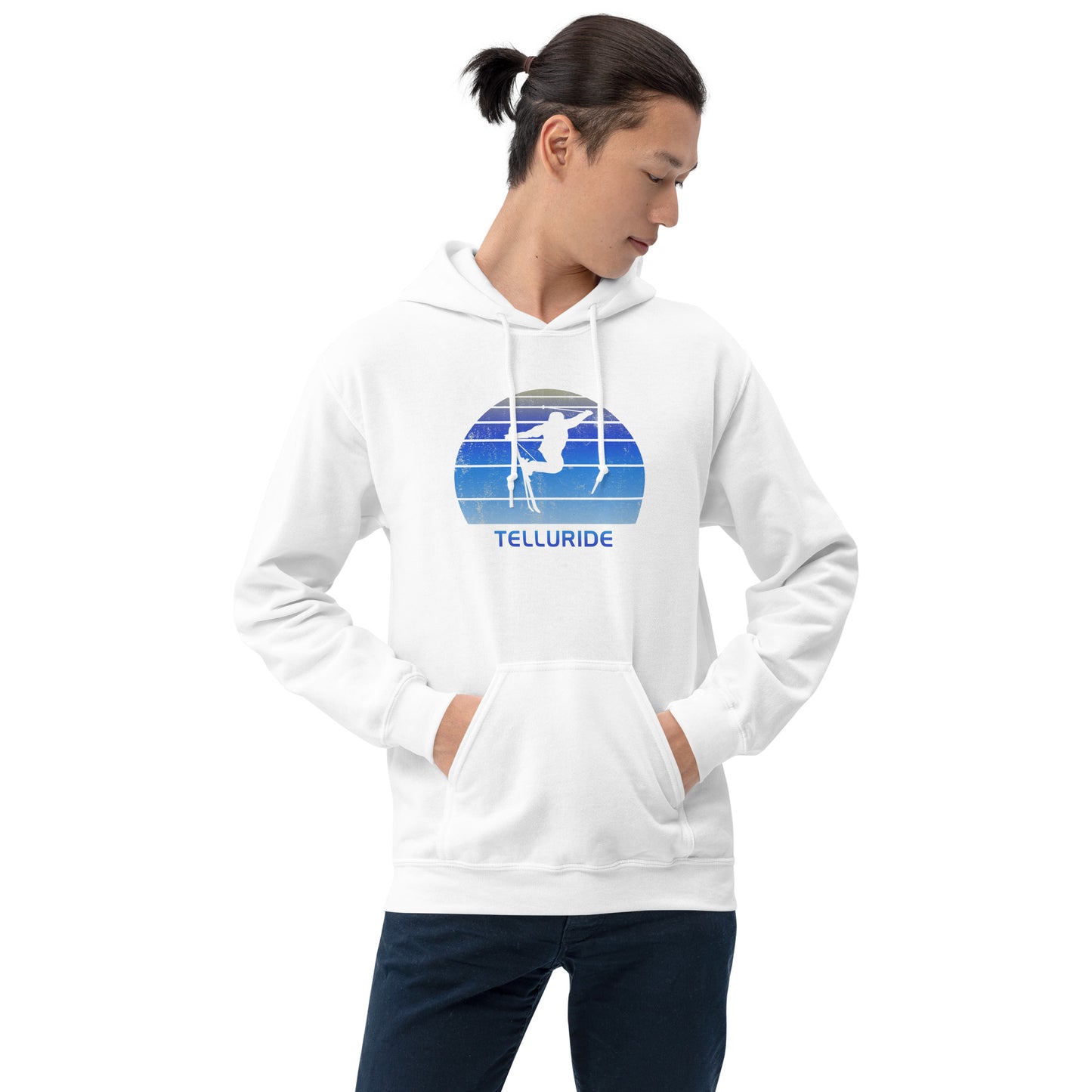 Retro Telluride Colorado Skiing Fan Unisex Hoodie Top Sweatshirt
