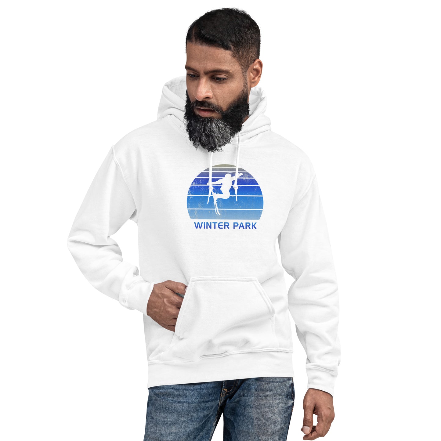 Retro Winter Park Colorado Skiing Fan Unisex Hoodie Top Sweatshirt