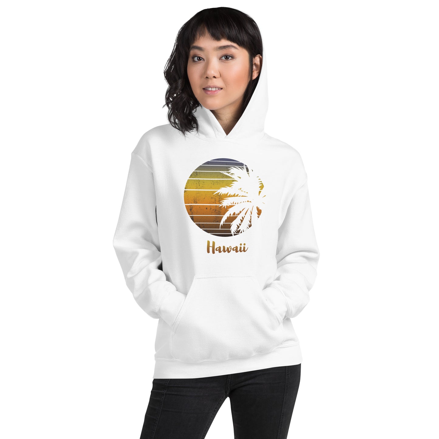 Retro Hawaii Hawaiian Beach Vacation Souvenir Unisex Hoodie Top Sweatshirt