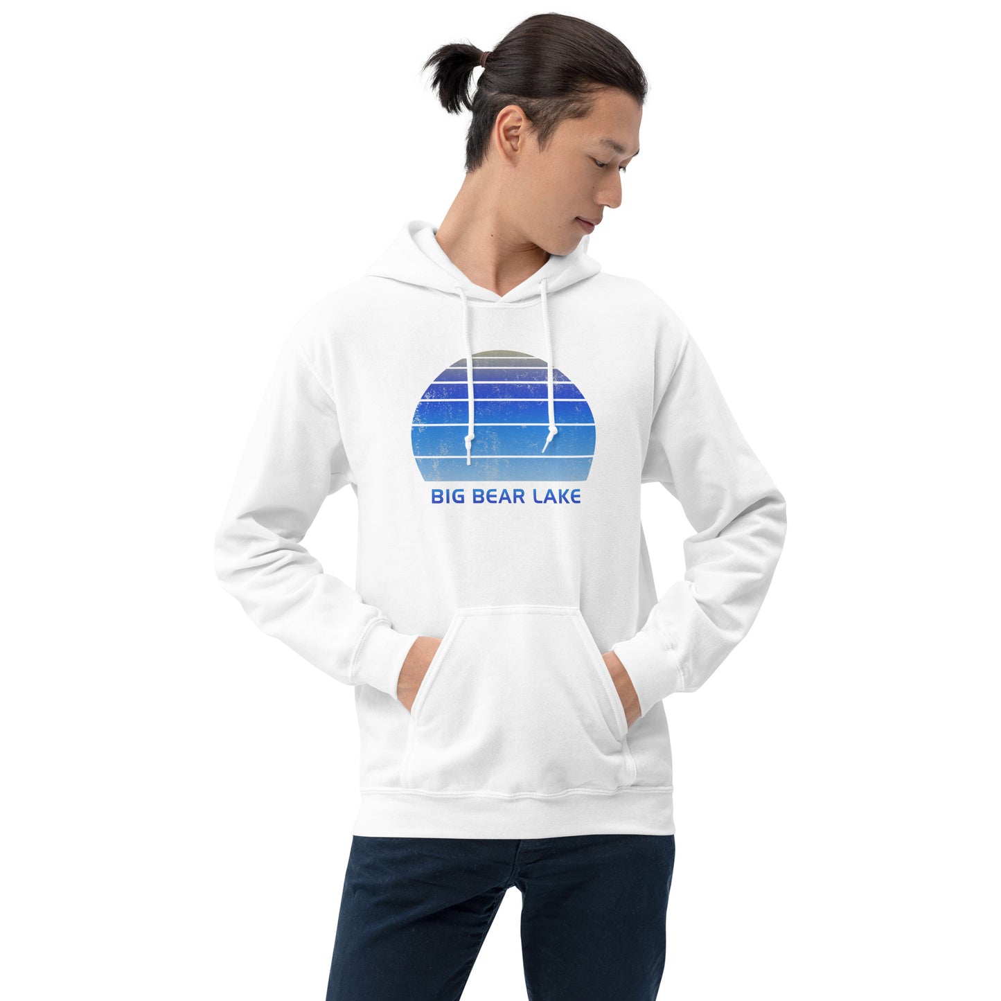 Retro Big Bear Lake California Ski Skiing Fan Unisex Hoodie Top Sweatshirt