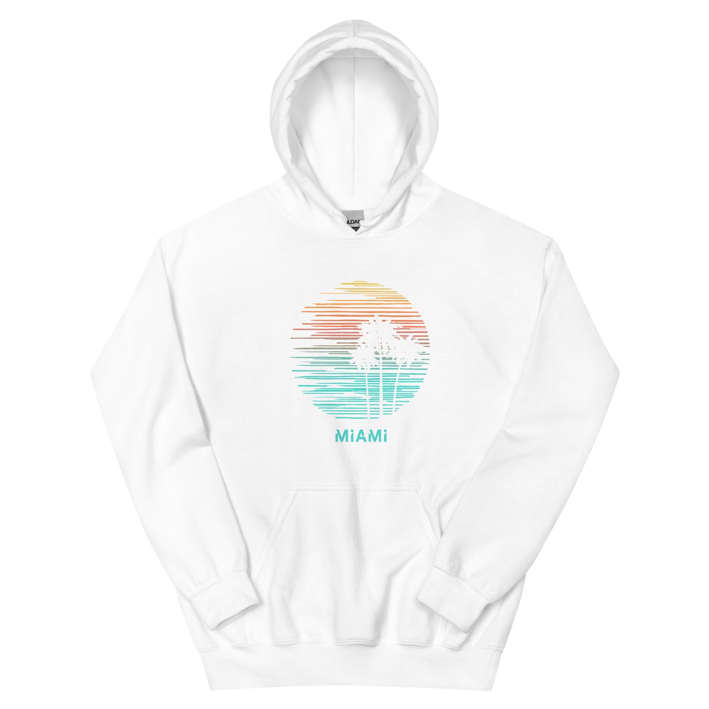 Miami Florida Souvenir Vacation Artistic Unisex Hoodie Top Sweatshirt