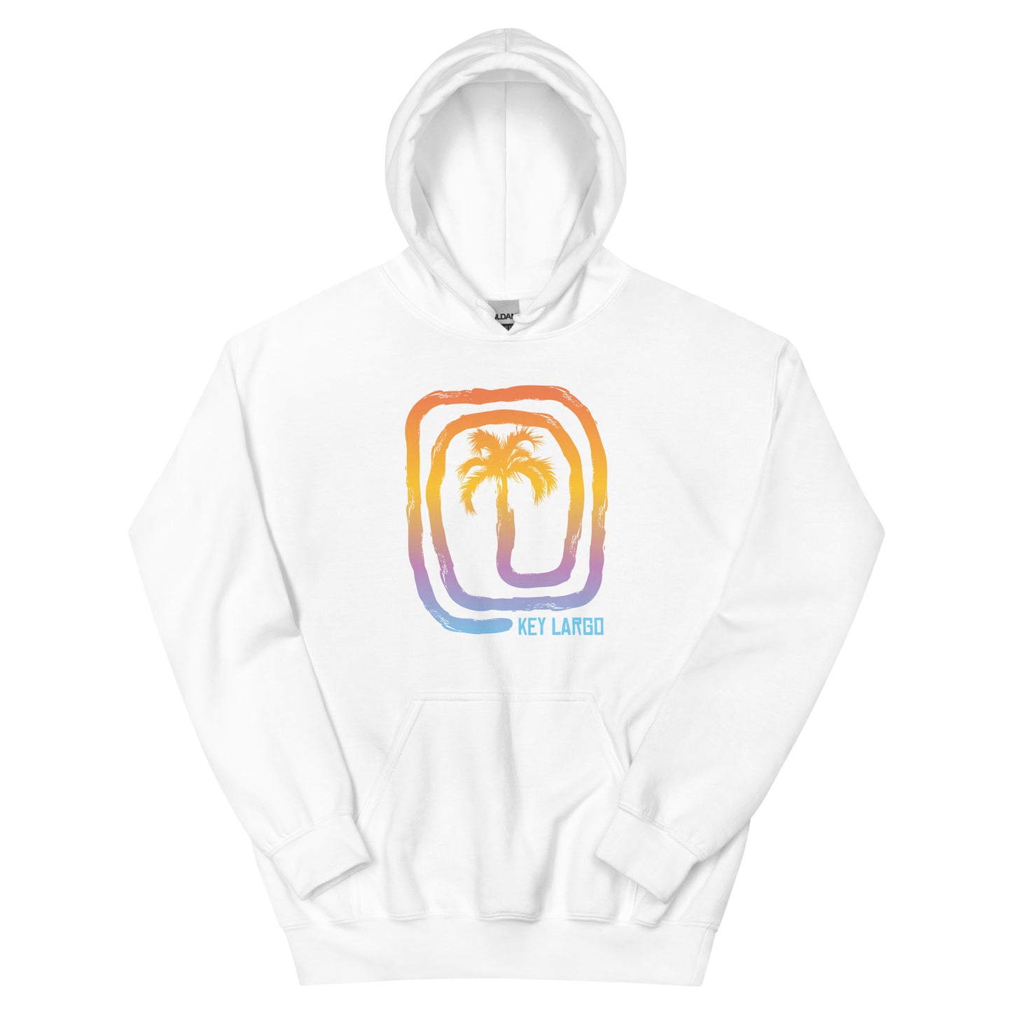 Cool Key Largo Florida Palm Tree Souvenir Vacation Unisex Hoodie Top Sweatshirt