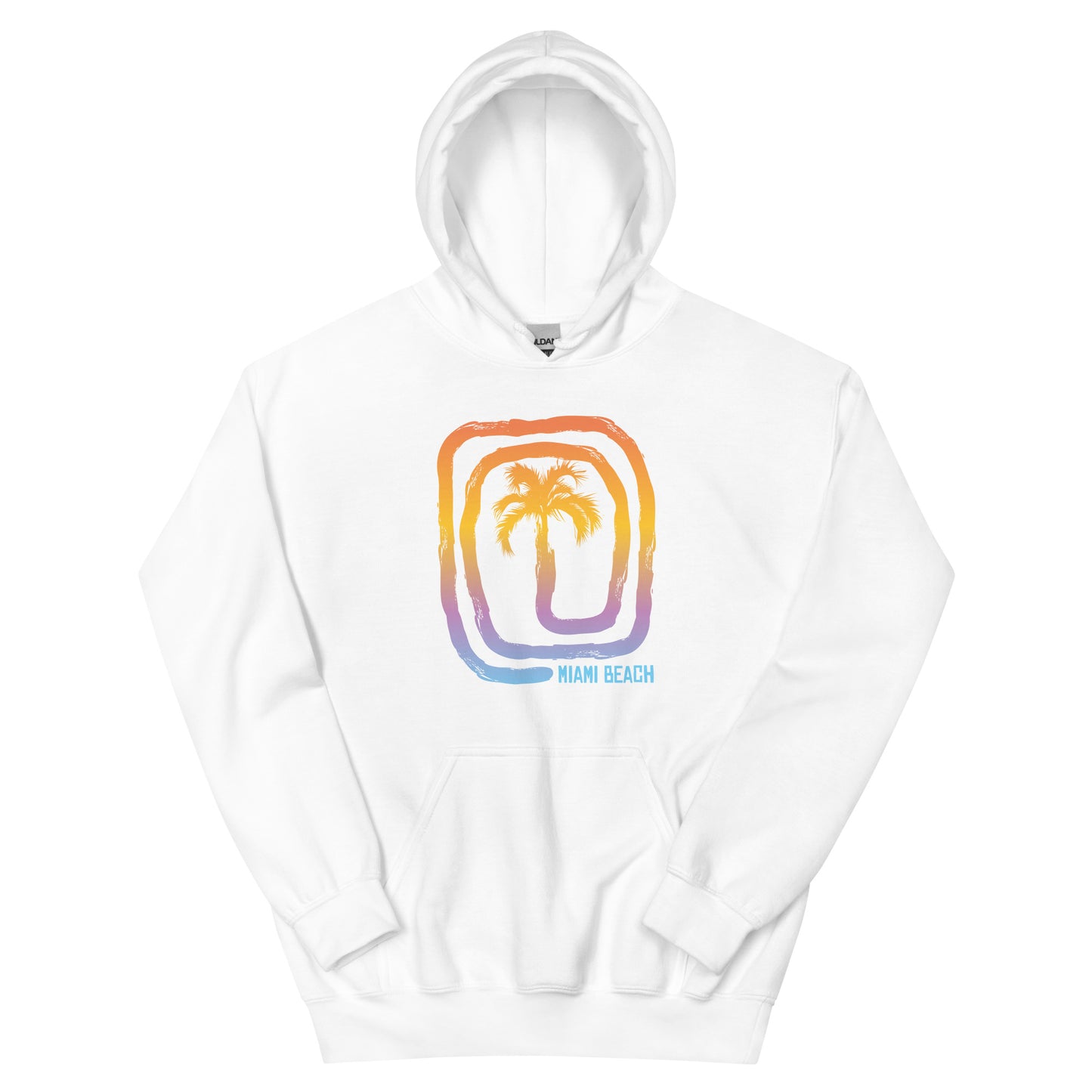 Cool Miami Beach Florida Palm Tree Souvenir Vacation Unisex Hoodie Top Sweatshirt