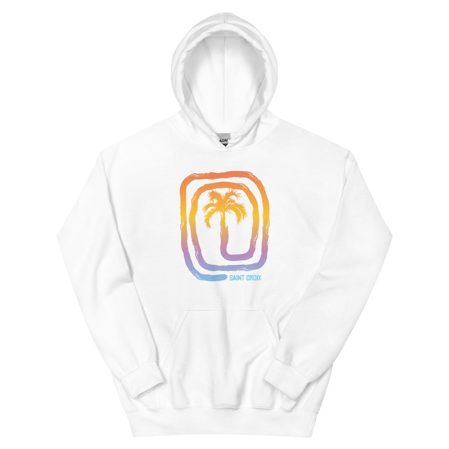 Cool Saint Croix Beach Palm Tree Vacation Souvenir Unisex Hoodie Top Sweatshirt