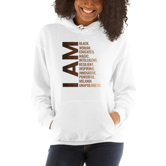 Black Women African American Pride Quote Unisex Hoodie Top Sweatshirt