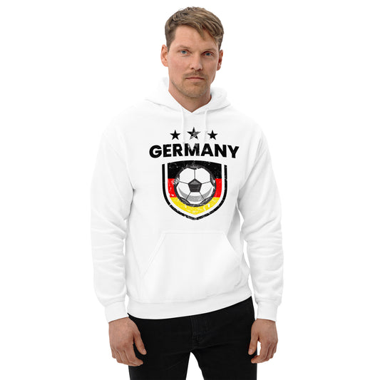 Retro Germany Soccer Team Football Fan Country Deutschland German Flag Unisex Hoodie Top Sweatshirt