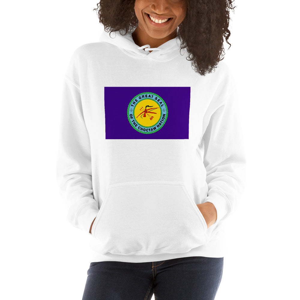 Choctaw Indian Native American Pride Ancestry Tribe Flag Unisex Hoodie Top Sweatshirt