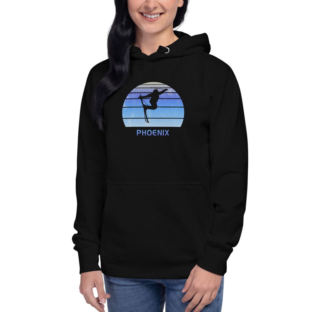 Funny Ski Phoenix Arizona Skier Skiing Joke Unisex Hoodie Top Sweatshirt