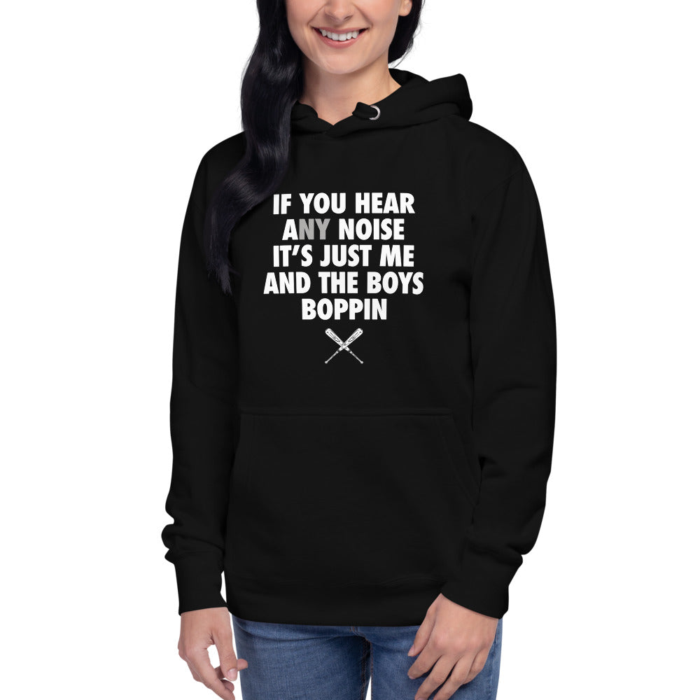 New York Baseball Fan Funny Boys Boppin Quote NY Unisex Hoodie Top Sweatshirt