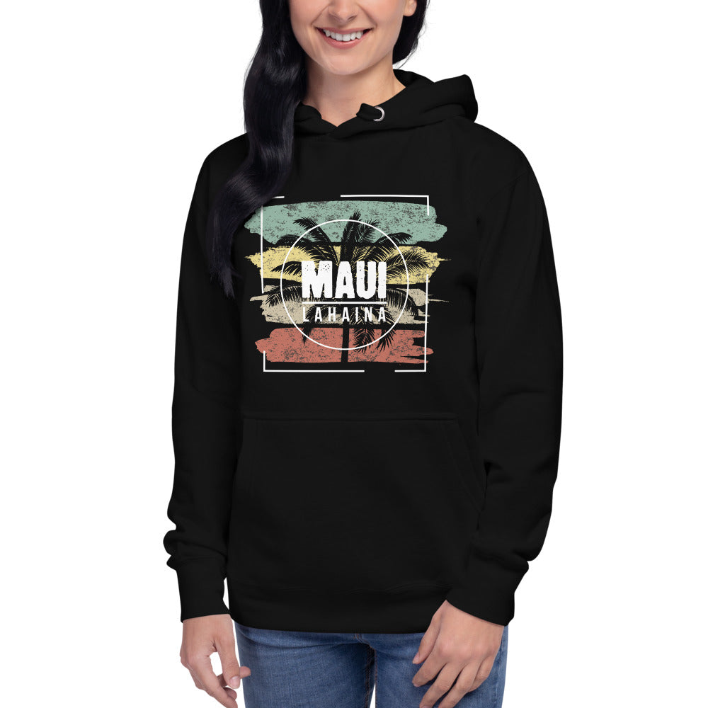 Cool Lahaina Maui Hawaii Beach Palm Tree Vacation Souvenir Unisex Hoodie Top Sweatshirt