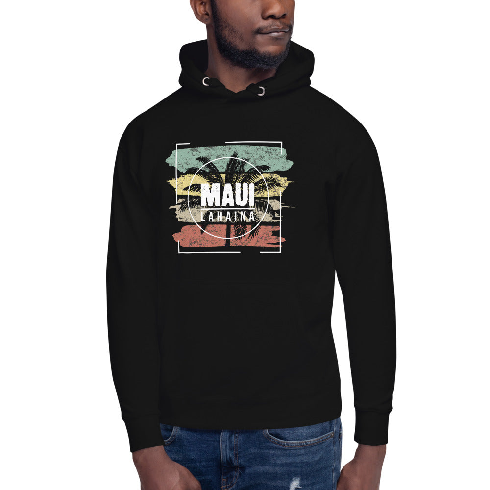 Cool Lahaina Maui Hawaii Beach Palm Tree Vacation Souvenir Unisex Hoodie Top Sweatshirt