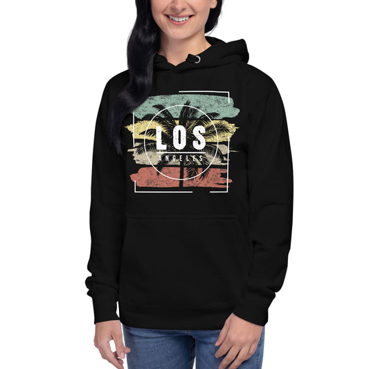 Cool Los Angeles California Beach Palm Tree Vacation Souvenir Unisex Hoodie Top Sweatshirt