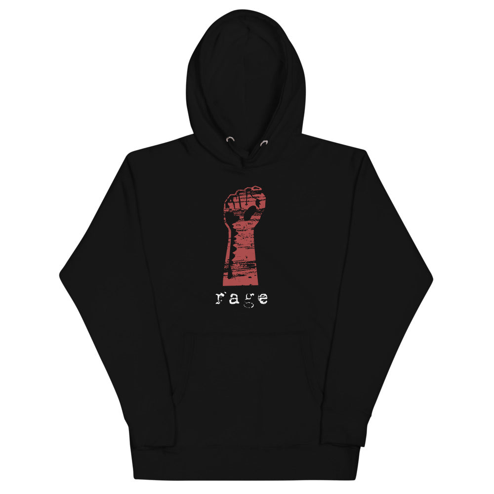 Rage Rock Music Fan Fist Unisex Hoodie Top Sweatshirt