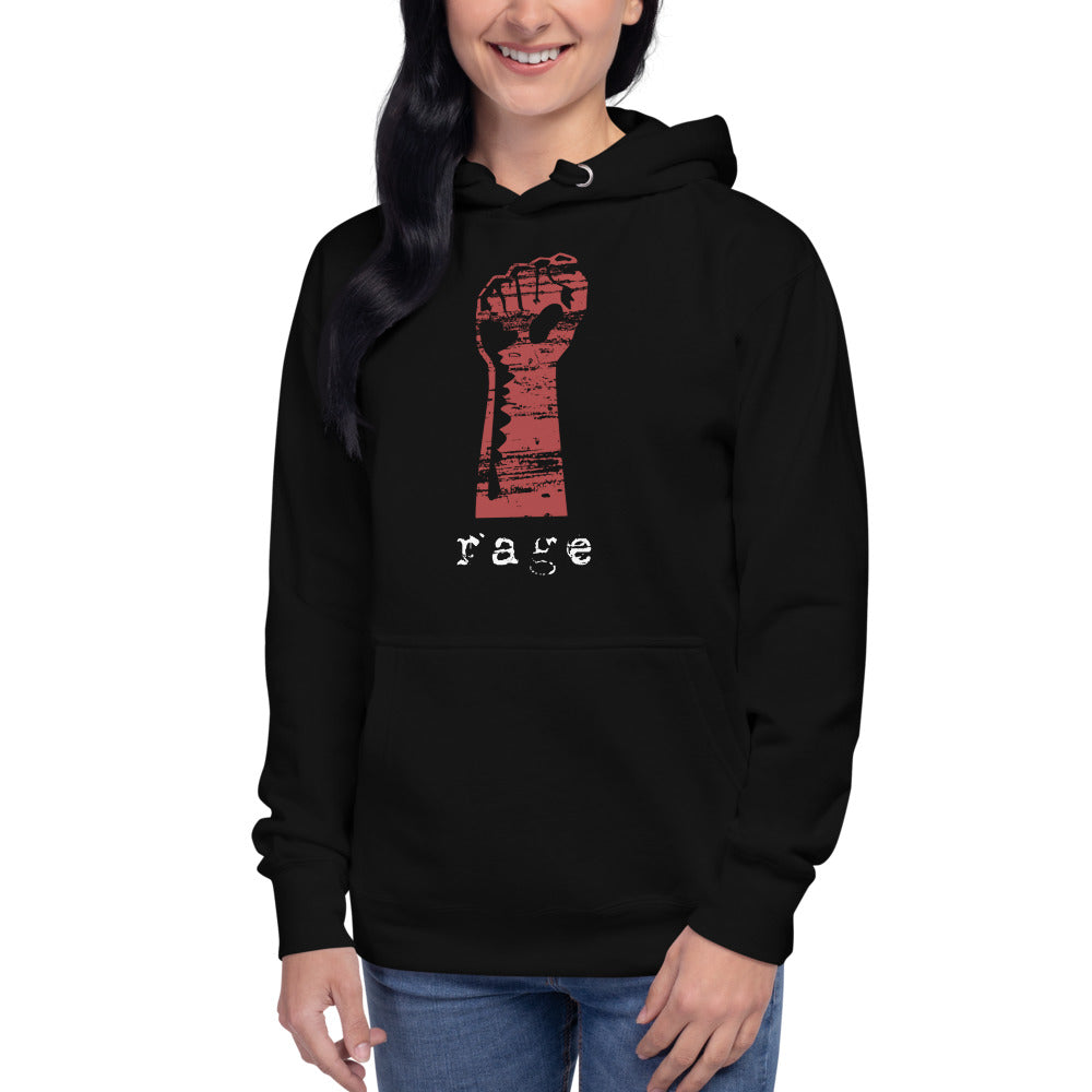 Rage Rock Music Fan Fist Unisex Hoodie Top Sweatshirt